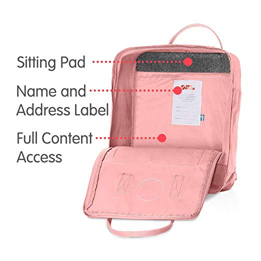 Voorlopige Voorouder omhelzing Fjallraven Kanken Classic Backpack for Everyday with Dual Adjustable  Straps, Pink - Walmart.com
