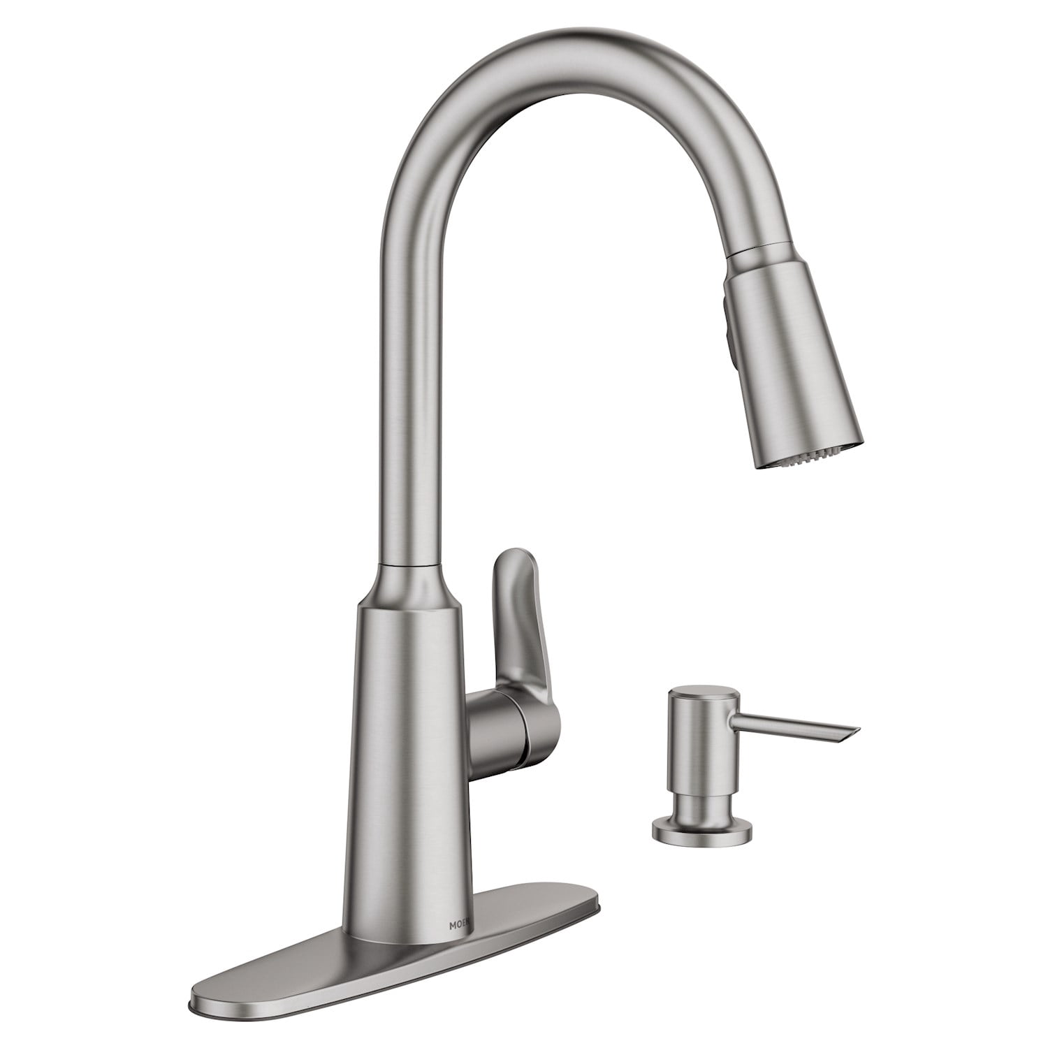 Moen Edwyn Collection Pull Down Kitchen Faucet With Soap Or Lotion