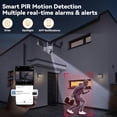 thumbnail image 6 of Solar Security Cameras Wireless Outdoor, 2K 2.4G/5G Solar Camera Outdoor Wireless, Battery Powered Wire-Free WiFi Cameras for Home Security, 360° PTZ, AI Human Detection, Color Night Vision, 6 of 10