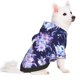 thumbnail image 2 of Fotbe blue starry sky Skull flower Sudadera con Estampado para Perros Pequeños – Suéter con Capucha para Mascotas, Tela Suave de Forro Polar con Bolsillo-Small, 2 of 7