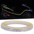 thumbnail image 2 of Lloopyting 1 Pack Reflective Tape Outdoor Safety Warning Lighting Sticker, Waterproof Bike Reflector Tape for Bicycle Bike Car Motorcycle Diy Rim Decoration,Clear, 2 of 6