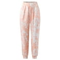 thumbnail image 4 of Baqcunre Joggers For Women,Pockets Stretch Tie-dye High Stretch Pants Waist Printed Elastic Trousers High Pants,Womens Fashion,Womens Sweatpants,Pants For Women,Womens Clothes,Orange,XXL, 4 of 8
