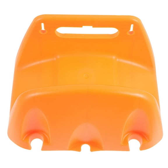 Tineasur Orange Garden Hose Holder Wall Mounted Plastic Storage Rack for Outdoor Water Hose Organization