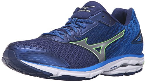 Misschien Ongunstig Onderscheiden Mizuno Men's Wave Rider 19 Running Shoe, Twilight Blue/Green Gecko/Silver,  7.5 D US - Walmart.com