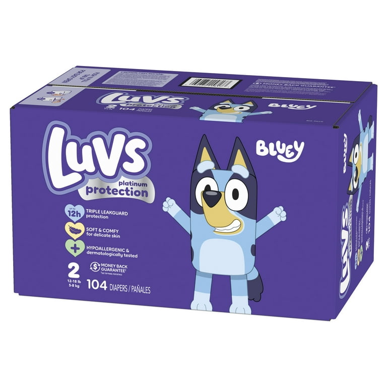 Luvs Platinum Protection Baby Diapers Size 2, 104 Count (Select
