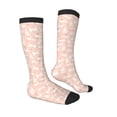 thumbnail image 3 of Daiia Sports Socks Cute Poodle Dog Printed Novelty Crew Socks for Men Women Knee High Socks Cotton Socks Soft & Breathable Support Unisex Socks, 3 of 9