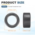 thumbnail image 2 of Uxcell 20Pcs Toroid Ferrite Core, 12.7mm OD x 7.9mm ID x 6.35mm H Ferrite Ring Chokes Strong Round Magnet to Reduce Signal Loss, Black, 2 of 6