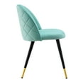 thumbnail image 5 of Modway Cordial Performance Velvet Dining Chairs - Set of 2 in Mint, 5 of 9