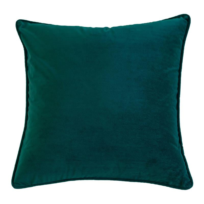 Homey Cozy Elisa 20" Velvet Decorative Throw Pillow in Green (Set of 2