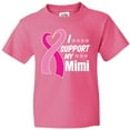 thumbnail image 3 of Inktastic Breast Cancer Awareness I Support My Mimi with Pink Ribbon Youth T-Shirt, 3 of 5