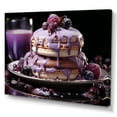 thumbnail image 2 of Designart "Reverie Of Purple Culinary Pancakes" Baking/Baked Goods Canvas Wall Art, 2 of 7