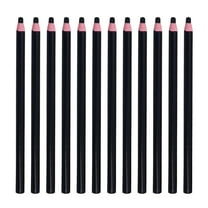 Ikeay 12-Pack China Markers Pencils, Peel-Off Wax-Based Writing Grease Pencils for Glass Metal Plastic Wood, Non-Sharpening Art Craft Markers Black