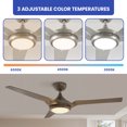 thumbnail image 6 of ModFusion Silver Ceiling Fan with Remote Control, 3 Blades, 54-inch, 6 of 10