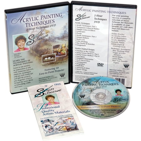 Acrylic Painting Dvd - Susan Scheewe 2, Hour Painting DVD, Acrylic Techniques