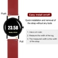 thumbnail image 5 of Uxcell Silicone Watch Band 20mm Soft Rubber Watch Strap with Stainless Steel Buckle for Men Women, Dark Red, 5 of 7