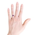 thumbnail image 5 of ANGARA Natural 0.8 Ct. Amethyst Solitaire Ring in 14K Rose Gold for Women (Ring Size: 5.5), 5 of 10