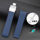 thumbnail image 3 of Correa de reloj de caucho con extremo curvado de 21 mm para Longines Conquest Silicone L3.742.4 642 781 782 Style Bracelet Fold-over Buckle Watchband, 3 of 5