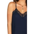 thumbnail image 5 of Women's V Neck Sleeveless Lace Trim Spaghetti Strap Slim Fit Camisole Cami Tank Top, 5 of 6