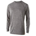 thumbnail image 2 of Holloway Sportswear L Boys Electrify 2.0 Long Sleeve Tee Graphite Heather 222624, 2 of 2
