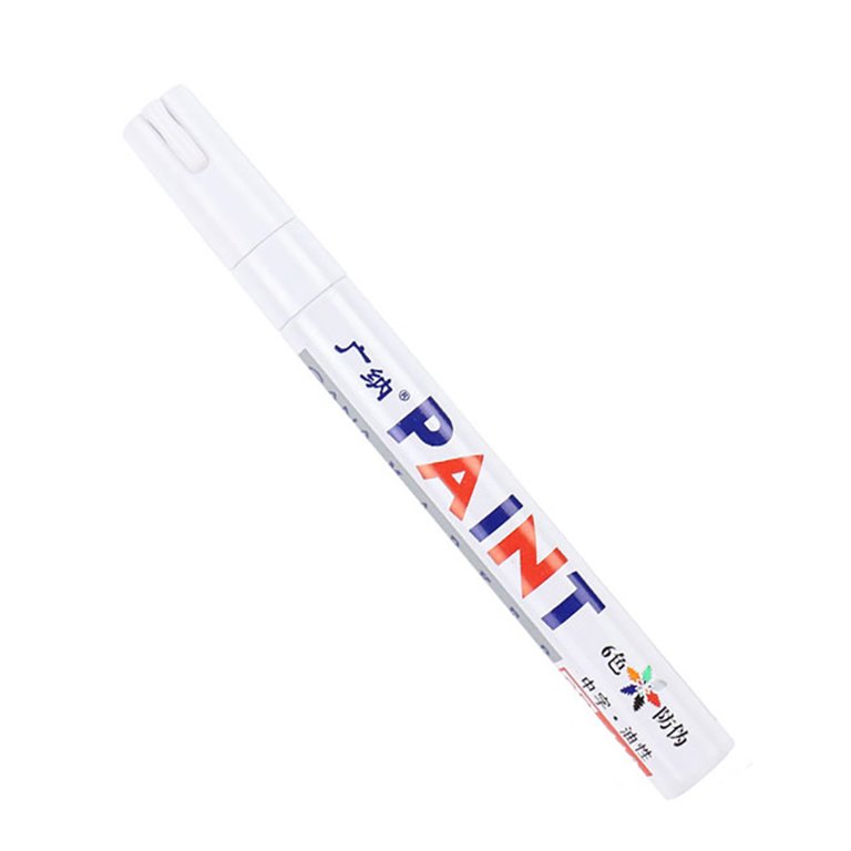 Stamens Colorful Paint Marker 12-Pack Water-Based Paint Pen Soft Tip Brush Marker Pen for Writing Drawing(White), Size: Medium