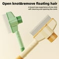 thumbnail image 5 of Pet Comb For Dogs And Cats With Release Button Cat Grooming Comb With Long And Short Stainless Round Teeth Cat Comb For Removing Matted Knots & Loose, 5 of 7