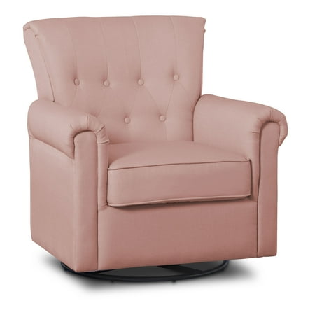 UPC: 0080213076153 | Delta Children Harper Glider Swivel Rocker Chair  Blush