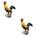 thumbnail image 2 of kurtrusly Resin Statue Chicken Statue Decorative Patio Lawn Backyard for Lift Foot L 2Set, 2 of 6