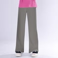 thumbnail image 5 of Gyexs Girls Oversized Wide Leg Sweatpants Drawstring Kids Baggy Straight Leg Track Pants Casual Plain Pockets (Tweens, Grey, 10-11 Years), 5 of 8