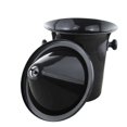 thumbnail image 4 of 26-27 4x Wine Dump Black Plastic Wine Spittoon - Standard Size With Black Funnel Champagne Bucket, 4 of 4