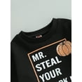 thumbnail image 6 of ZINTAOZT Toddler Baby Boys Halloween Outfits Mr Steal Your Pumpkin Sweatshirts Tops Casual Pants Set 2Pcs Fall Clothes, 6 of 8