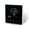 thumbnail image 1 of Mistaha LCD Touch Screen Intelligent Temperature Controller with Programming and Linkage Panel - Glass Panel with Child Lock - Weekly Programmable - Suitable for Electric Heating and Gas Boiler - NTC, 1 of 6