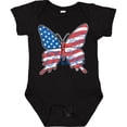thumbnail image 3 of Inktastic Patriotic Butterfly Girls Baby Bodysuit, 3 of 5