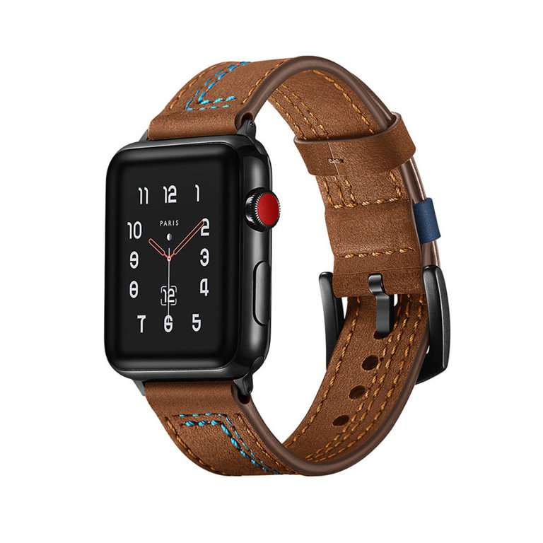 Retro Leather Strap For Apple watch band 44mm 40mm 42mm 38mm wrist  watchband bracelet for iWatch serie 3 4 5 6 se 7 8 41mm/45mm