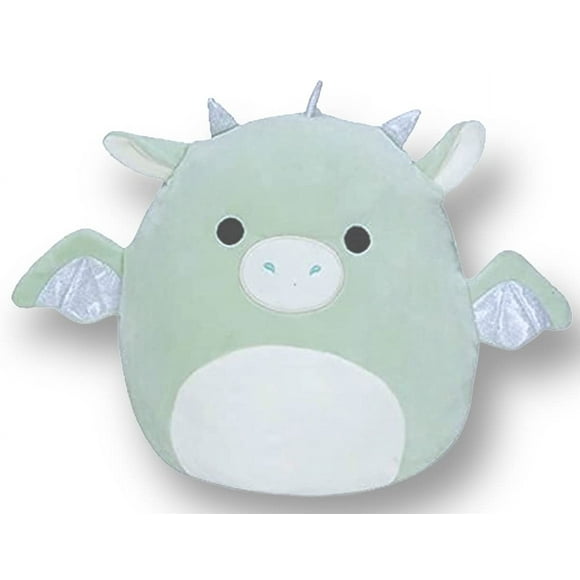 Squishmallows 7"" Drew Dragon Plush - Green with White Belly - Fantasy Squad Stuffed Animal Toy