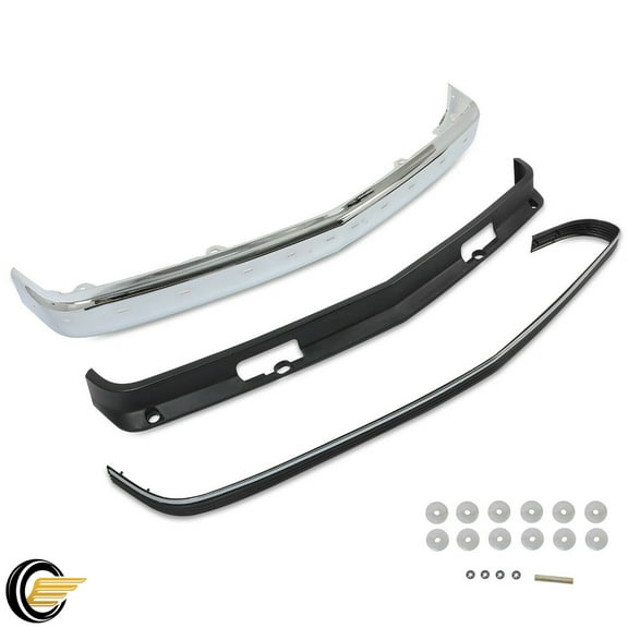 Front Bumper Kit Chrome For Chevrolet C1500 K1500 1988-1998