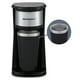 thumbnail image 1 of Elite Gourmet EHC-112B Cafetera compacta personal de una sola porción incluye 14 oz. Taza Térmica de Viaje con Interior de Acero Inoxidable, Compatible con Café Molido, Filtro Reutilizable, Color Negr, 1 of 5