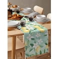 thumbnail image 2 of Table Runner Lemon Fruit Table Decoration for Kitchen Dinning Green Leaves Floral Table Decoration for Indoor Outdoor Party Wedding Decor 13x72 Inch, 2 of 7