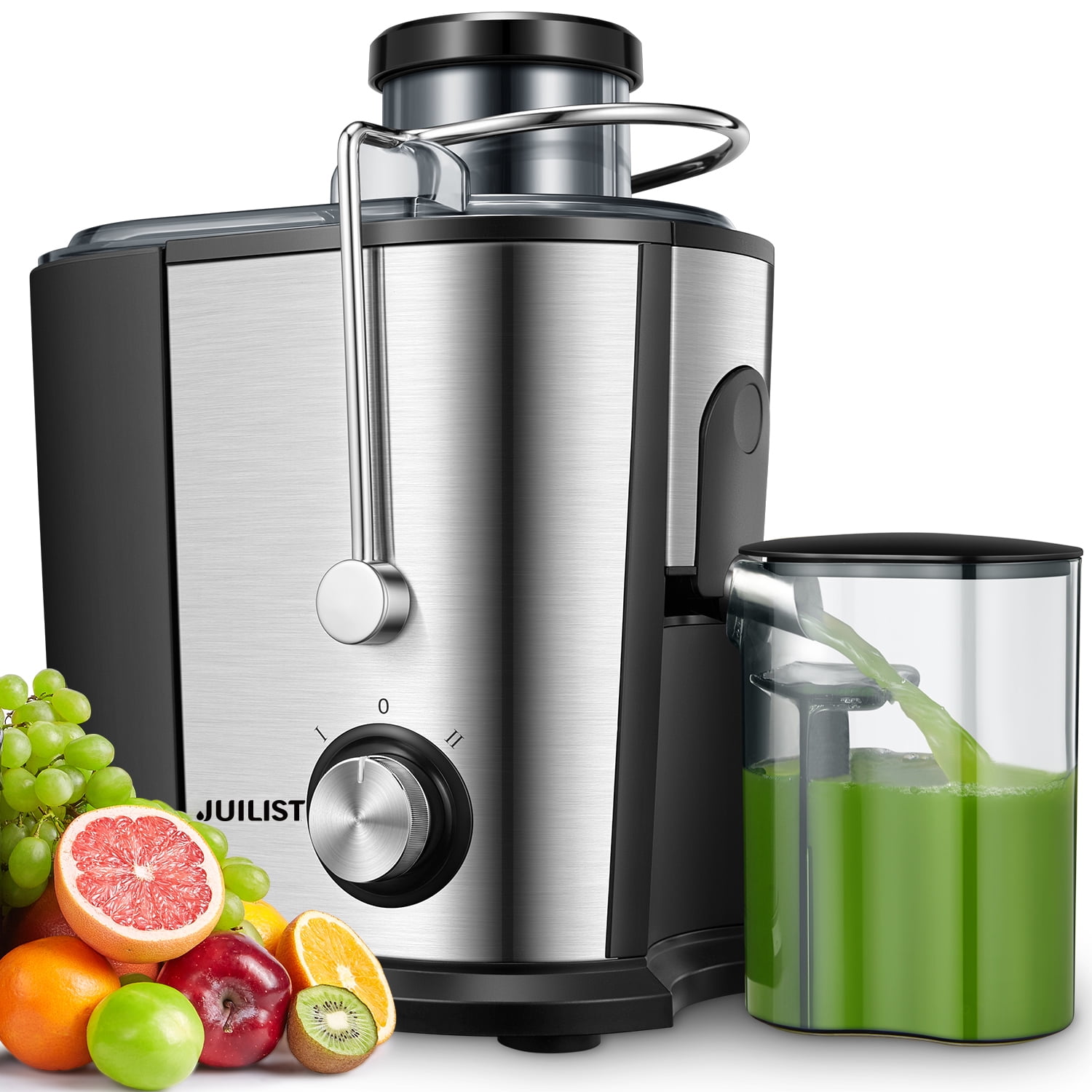 Juilsit Juicer Machines 400W, Dual Speed Centrifugal Juicer with
