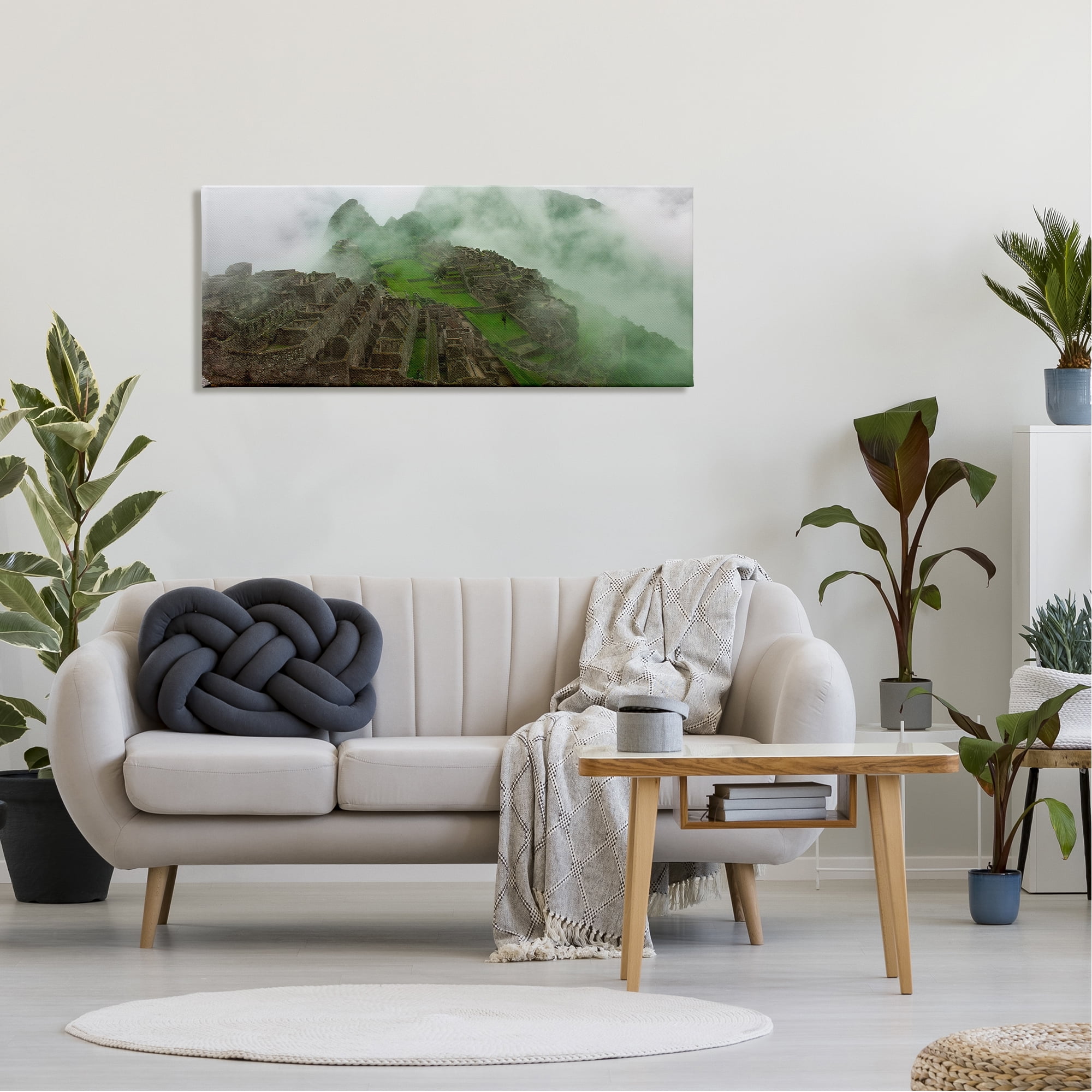 Stupell Breathtaking Machu Picchu Fog Landscape Photography Gallery Wrapped Canvas Print Wall Art