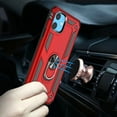 thumbnail image 4 of For Samsung Galaxy A14 5G Military Grade Rugged Dual Layers 2in1 Hard PC + TPU Shockproof Hybrid with Ring Kickstand Cover ,Xpm Phone Case [ Red ], 4 of 8