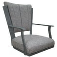 thumbnail image 3 of Swivel Tilt Bar Stool 30" Seat - Montana - Mojave Gray Fabric - Gray Metal, 3 of 3