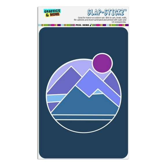 Abstract Geometric Mountainscape Home Business Office Sign