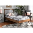 thumbnail image 3 of Baxton Studio Walnut Brown Finished Wood Twin Size Platform Bed, 3 of 21