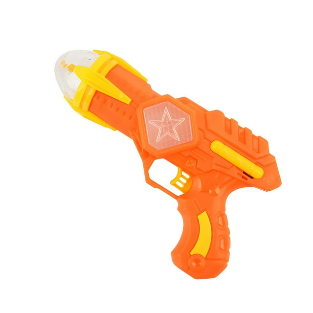 Projection Light Toy Gun with Sound Effects, Interactive Role-Play Outdoor Game for Kids, Safe Durable Plastic Design