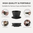 thumbnail image 3 of vandroop Collapsible Coffee Dripper, Silicone Portable Pour Over Coffee Maker, Reusable Single Cup Maker(1-2 Cup), 3 of 6