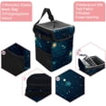thumbnail image 2 of Constellation Mini Trash Can Car Trash Bin Trash Can for Car - Foldable, with Lid, Leak-Proof, Hanging Storage Bag, 2 of 6