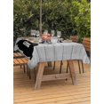 thumbnail image 3 of Outdoor Tablecloth with Umbrella Hole for Patio/Picnic/Party/Camping, Farmhouse Black Windmill Waterproof Table Cloth Rectangle Table Cover Washable, Spring Will Always Come Wood Grain (60"x 120"), 3 of 9