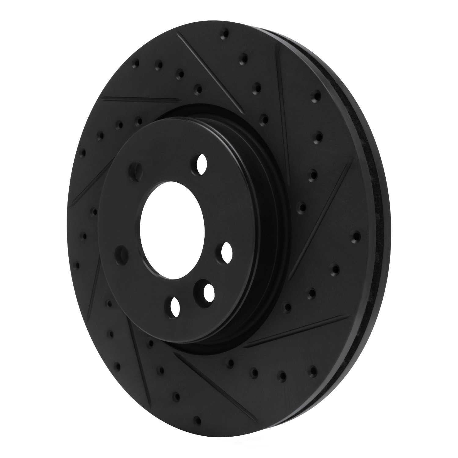 Dynamic Friction Company 633-92119R DFC Brake Rotor - Drilled And Slotted - Black
