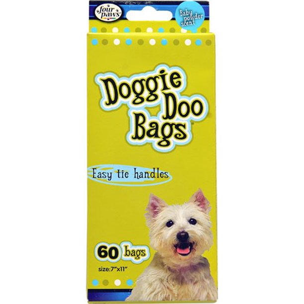 Four Paws Doggie Doo Waste Bags, 60 Count