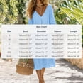 thumbnail image 3 of Tqcoqu V Neck Puff Sleeve Tunic Dress for Women Summer Short Sleeve Maxi Dress Casual Loose Vacation Beach Midi Dresses,Purple,Women's S-XXXL, 3 of 5